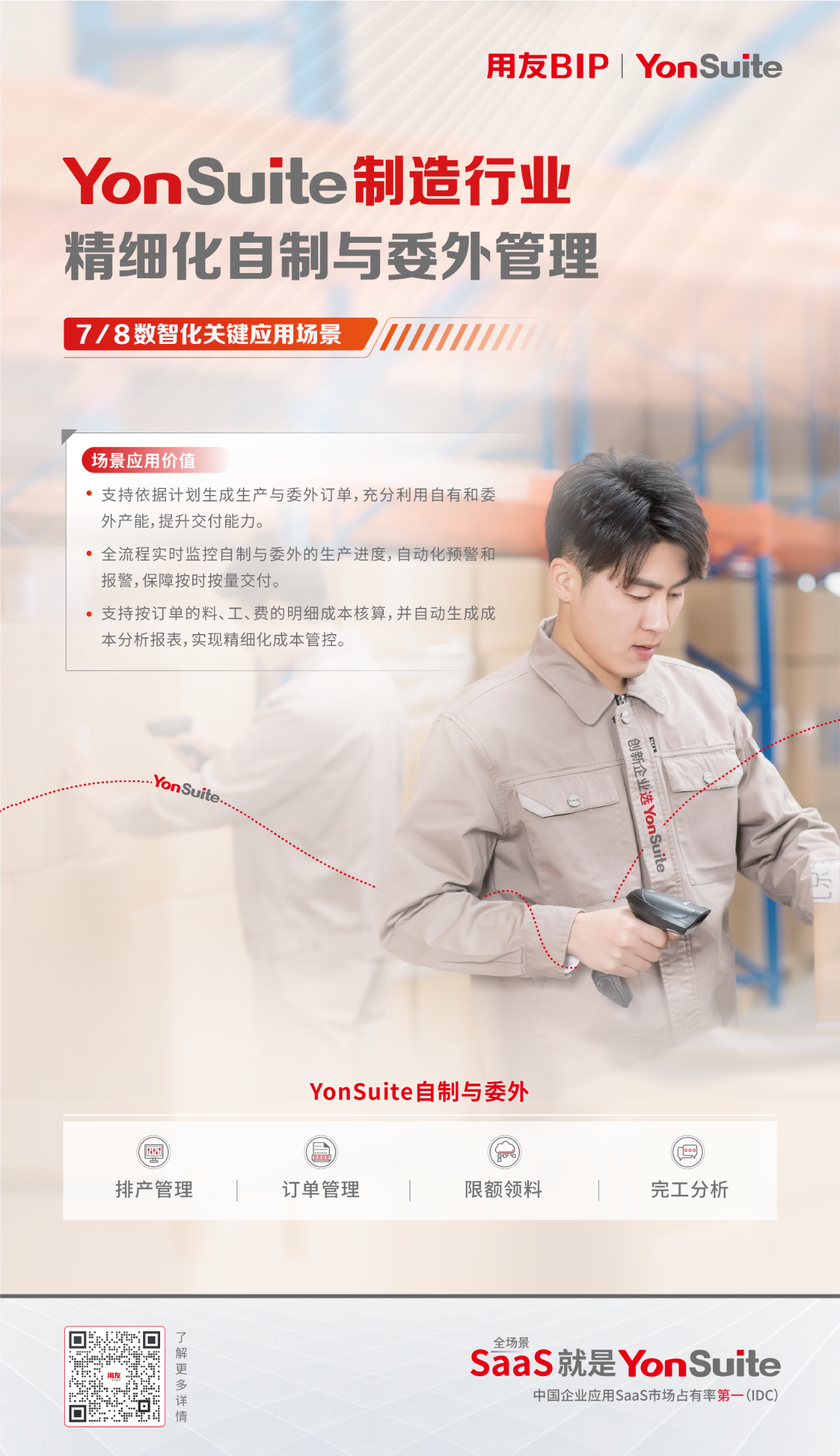 用友YonSuite精细化自制与委外管理之排产管理